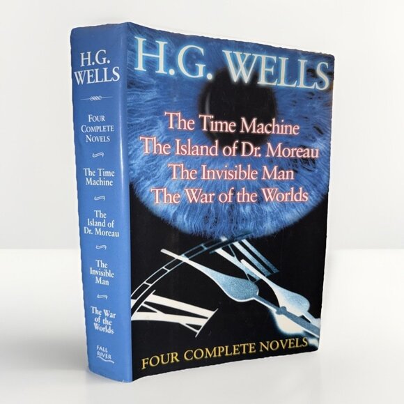 H. G. Wells Four Complete Novels 1994 Hardcover Dust Jacket DETACHED SPINE - Picture 1 of 16